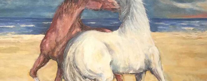 Caballo y mar